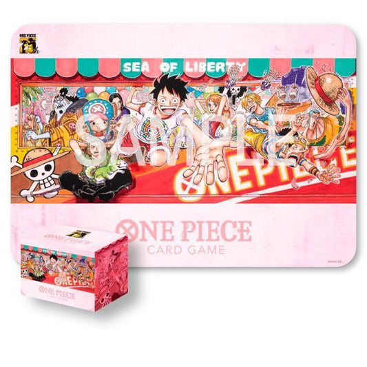 One Piece 25th Anniversary Playmat + Deckbox set